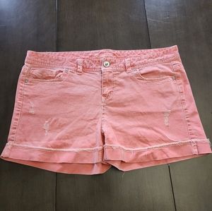Maurices Peach Denim Jeans Shorts